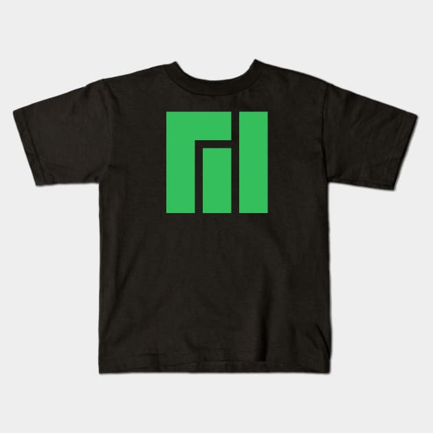 Manjaro Linux Distro Kids T-Shirt by cryptogeek
